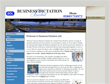 Tablet Screenshot of businessdictation.co.uk